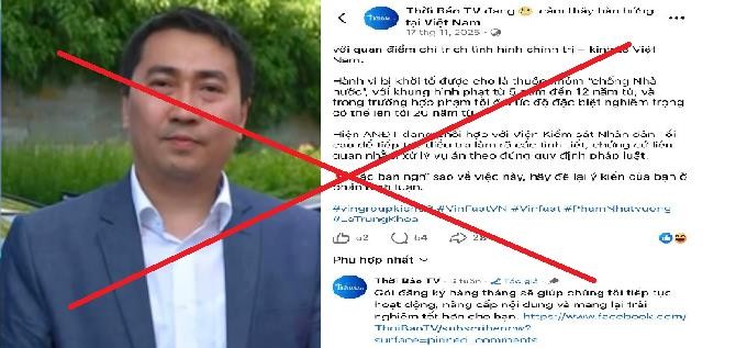 Chân dung đối tượng Lê Trung Khoa và bài viết cắt ghép sai sự thật  về tình hình Việt Nam được đăng tải trên mạng xã hội