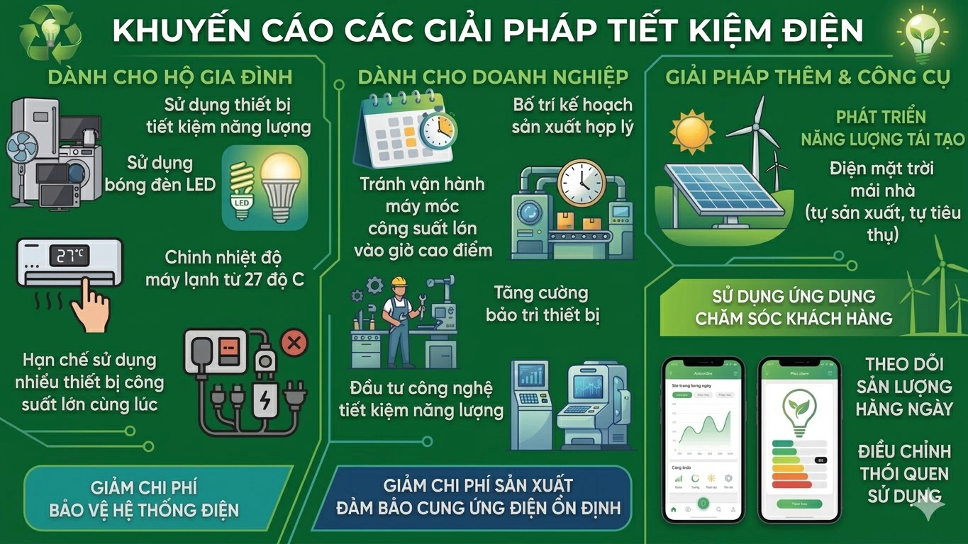 SỬ DỤNG ĐIỆN TIẾT KIỆM, HIỆU QUẢ NĂM 2026