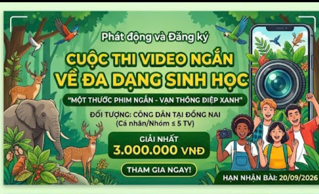 CUỘC THI “VIDEO NGẮN VỀ ĐA DẠNG SINH HỌC”